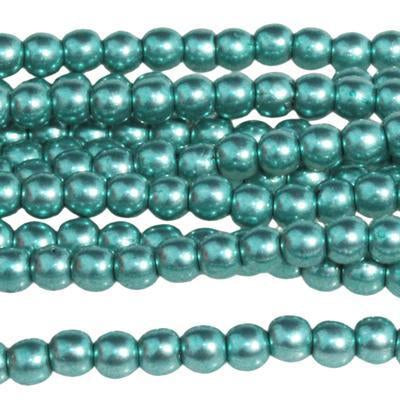 3mm Saturated Metallic Island Paradise Druk Czech Glass Beads - Goody Beads