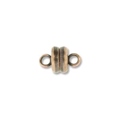 6mm Antique Copper Plated Magnetic Clasp (Mag-Lok) - Goody Beads