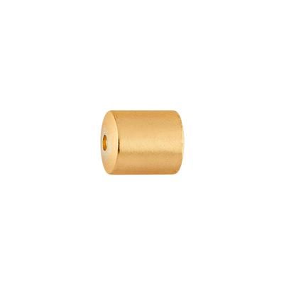 5mm Satin Hamilton Gold Brass Cord End Cap - Goody Beads