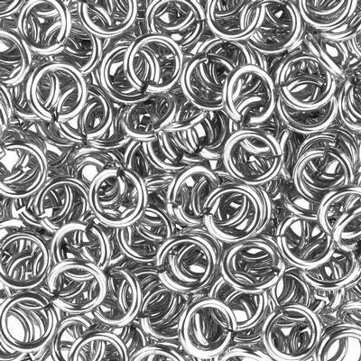 7mm Antique Silver Plated 16 Gauge Round Jump Rings - Goody Beads