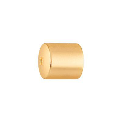 8mm Satin Hamilton Gold Brass Cord End Cap - Goody Beads