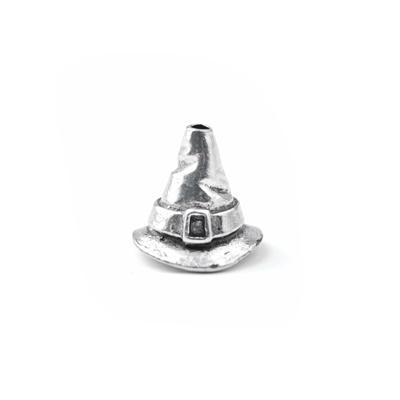 13mm Witch Hat Pewter Bead - Goody Beads