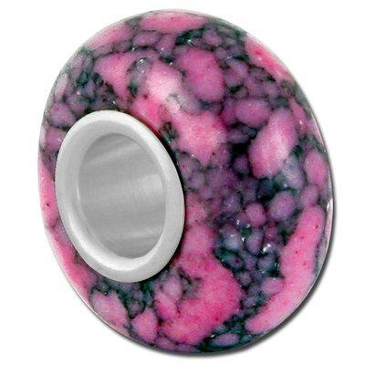 13mm Pink Large Hole Bead