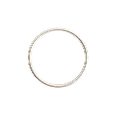 35mm Bright .999 Fine Silver Plated Large Open Frame Hoop by Nunn Designs - Goody Beads