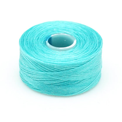 Size AA Turquoise Blue Superlon Beading Thread Bobbin - Goody Beads