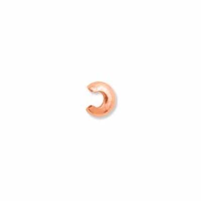 3mm Copper Crimp Bead Covers - Goody Beads