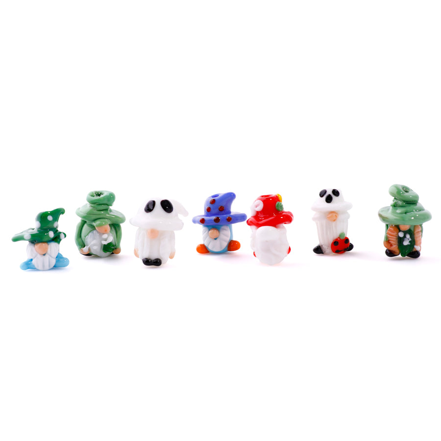 21x14mm St. Patrick's Day Cup-O-Cheer Gnome Lampwork Bead