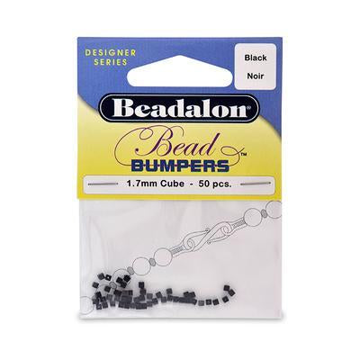 1.7mm Black Cube Bead Bumpers from Beadalon - Goody Beads