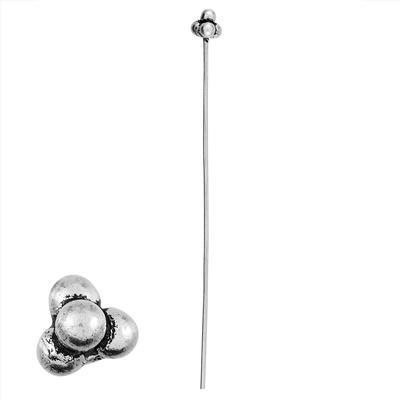 2 Inch Silver Plated Bali Style Headpin - Goody Beads