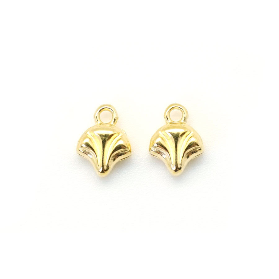 Cymbal Modestos Gold Plated Bead Endings for Ginko Beads - Goody Beads