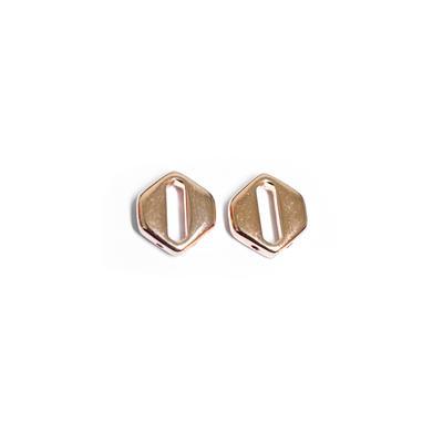 Cymbal Sikamia Rose Gold Plated Connector for Chevron Duo Beads - Goody Beads