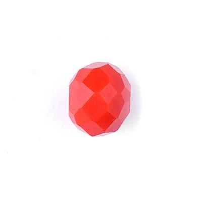 8mm Opaque Red Rondelle Chinese Crystal Beads - Goody Beads