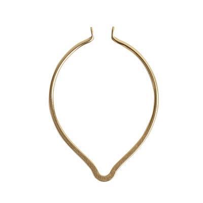 51mm Antique Gold Wire Frame Open Oval Point Pendant by Nunn Design - Goody Beads