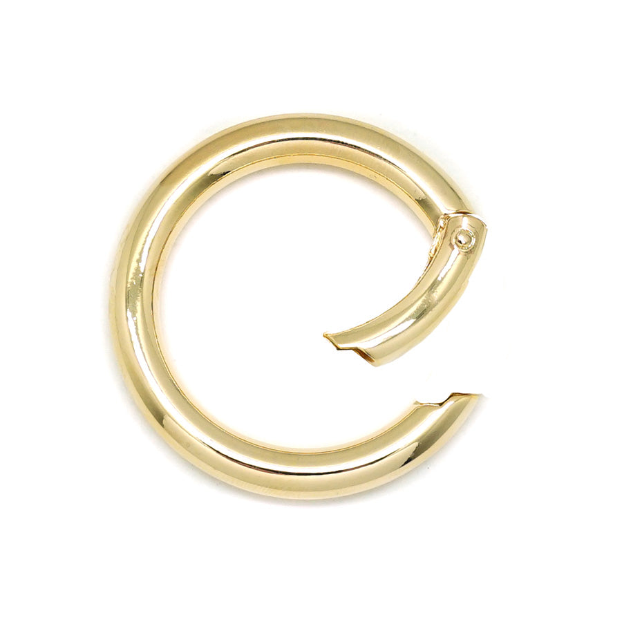 44mm Gold Plated Round Hinged Bail Clasp - Goody Beads