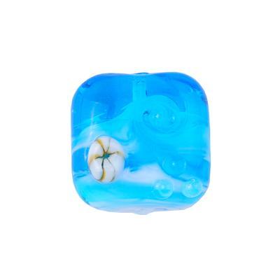 15mm Ocean Scene Lampwork Square Beads - Goody Beads