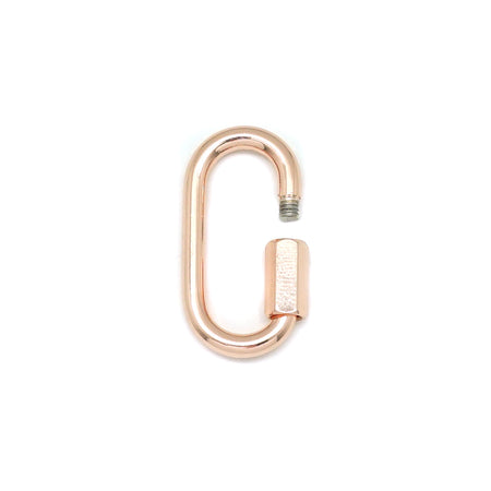 30mm Rose Gold Jewelry Carabiner with Lock Clasp or Pendant - Goody Beads