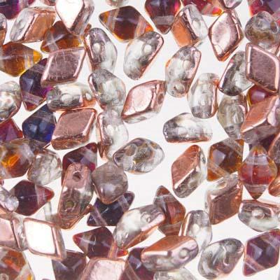 4x6mm Prismatic Phoenix DiamonDuo MINI 2-Hole Czech Glass Beads