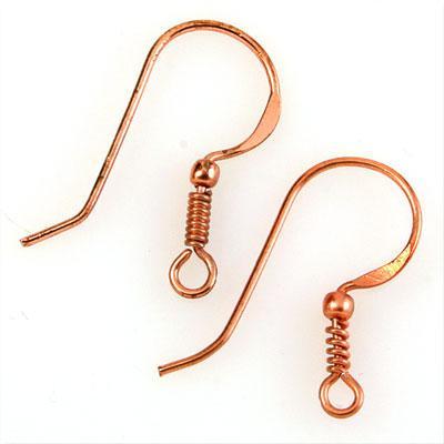 Copper Fishhook Earrings - Goody Beads