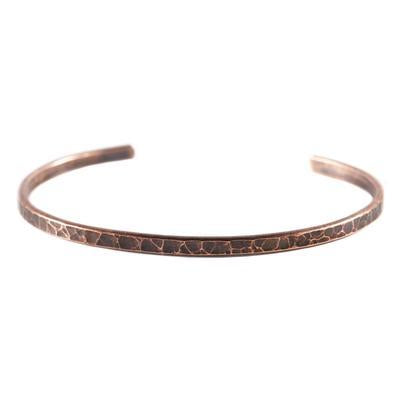 Pure Copper Plated Thin Hammered Cuff Bracelet by Nunn Design - Goody Beads