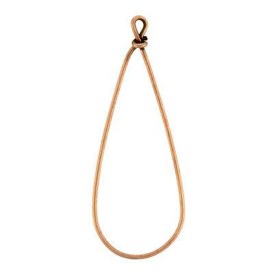 51.5mm Copper Plated Brass Wire Frame Large Drop Earrings/Pendant by Nunn Design - Goody Beads