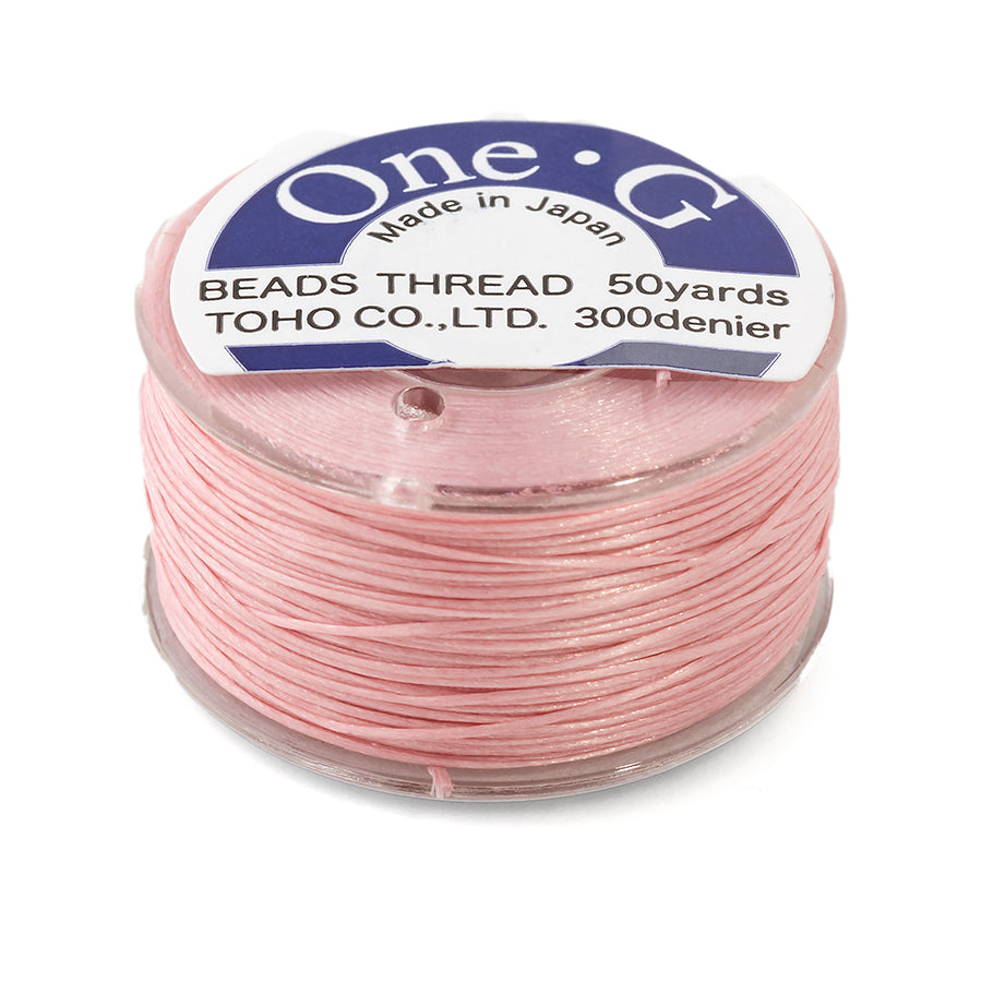 TOHO One-G Nylon Thread Pink - 50 Yard Spool