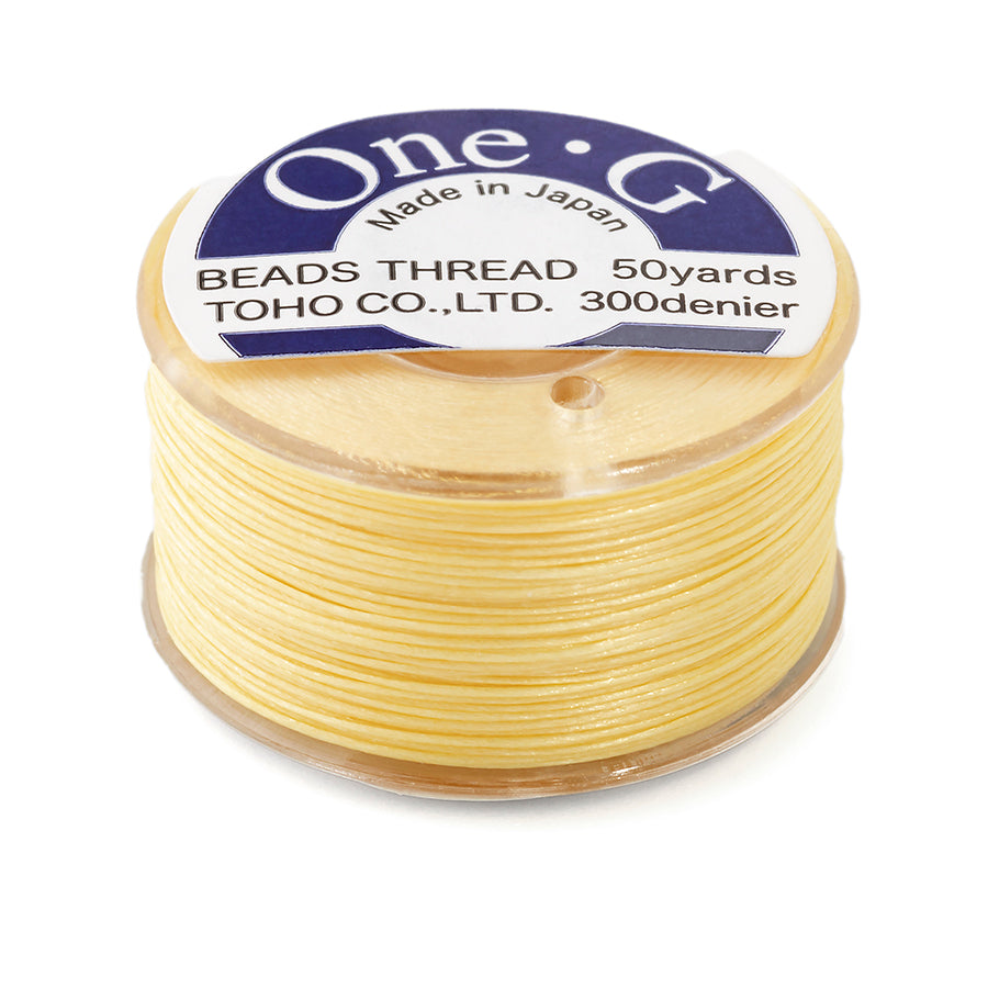 TOHO One-G Nylon Thread Light Yellow - 50 Yard Spool