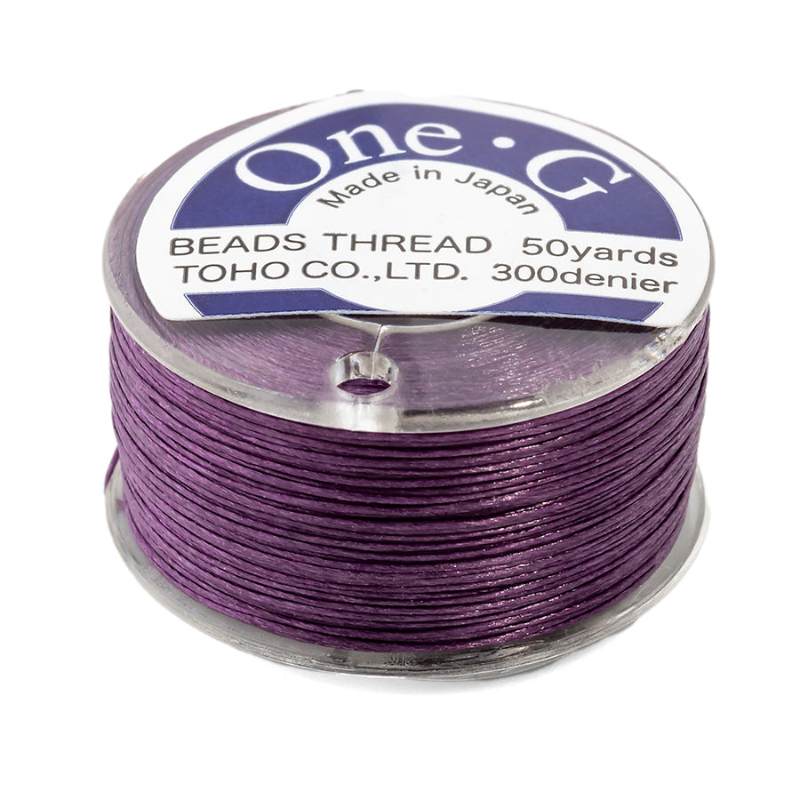 TOHO One-G Nylon Thread Purple - 50 Yard Spool