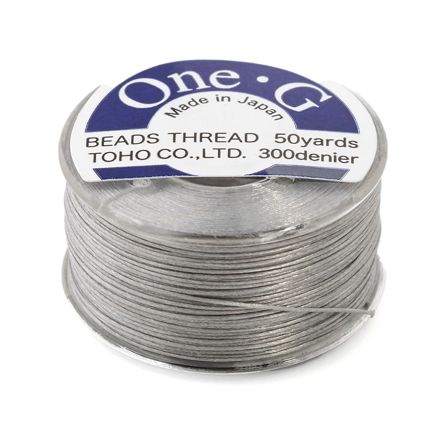 TOHO One-G Nylon Thread Light Gray - 50 Yard Spool