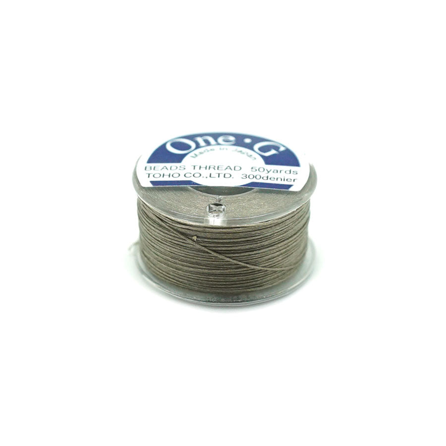 Light Khaki TOHO One-G Nylon Thread - 50 Yard Spool - Goody Beads