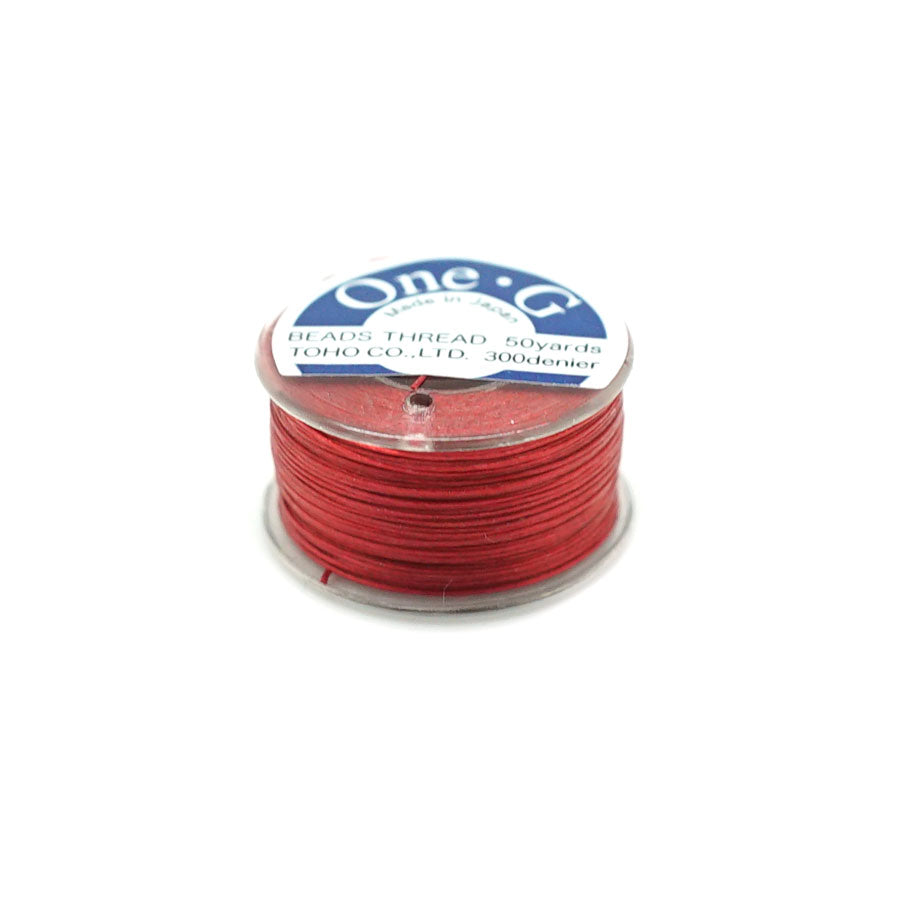 Red TOHO One-G Nylon Thread - 50 Yard Spool - Goody Beads