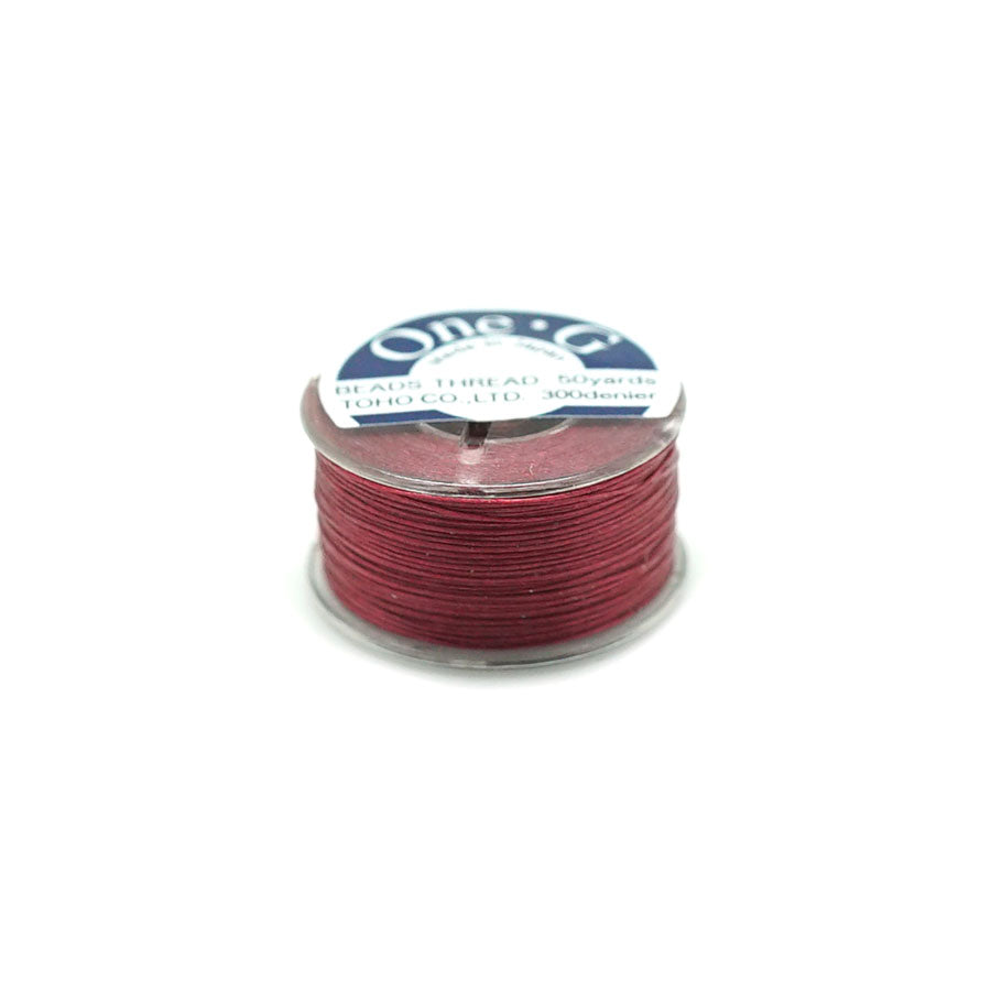 Burgundy TOHO One-G Nylon Thread - 50 Yard Spool - Goody Beads