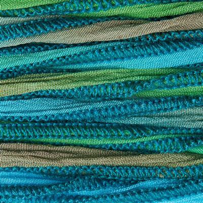 High Tide Hand Dyed Silk Ribbon