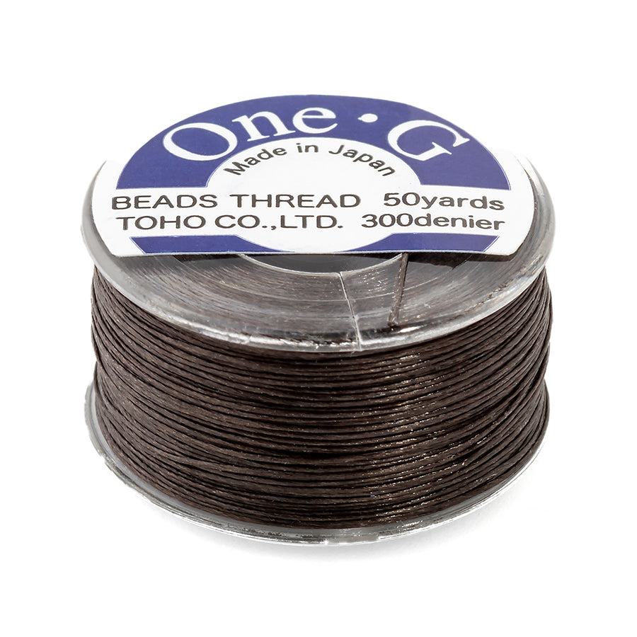 TOHO One-G Nylon Thread Brown - 50 Yard Spool