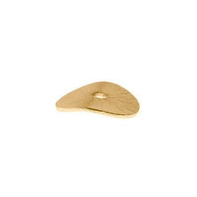 6mm Gold Plated Wavy Disc Bali Style Bead - Goody Beads