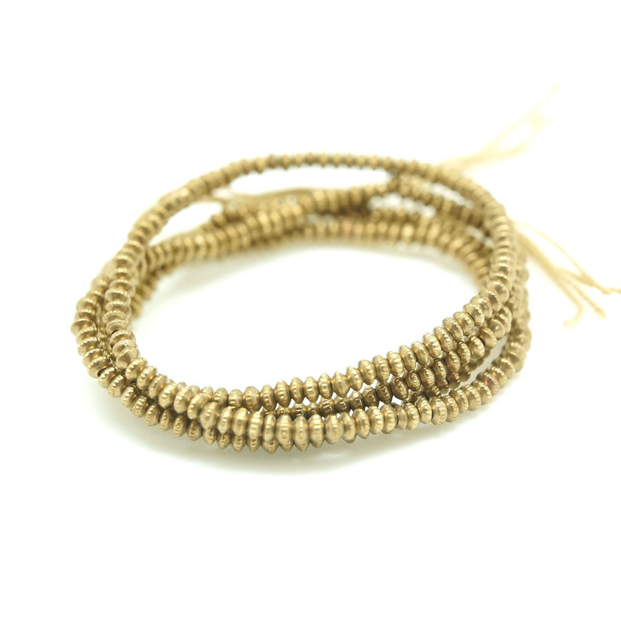 2x3.5mm Tiny Gear Brass Beads - Goody Beads