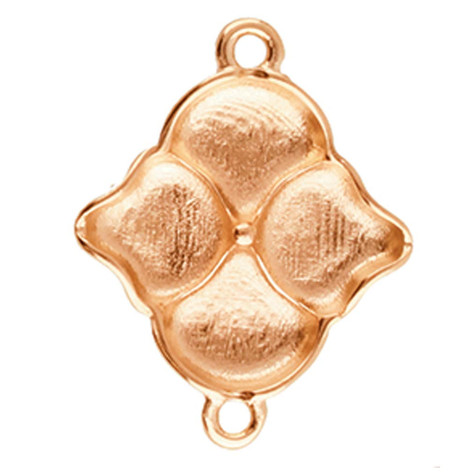 Cymbal Kalogeri Rose Gold Plated Connector for Ginko Beads - Goody Beads