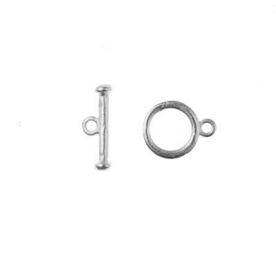 12mm Antique Silver Toggle Clasp - Goody Beads