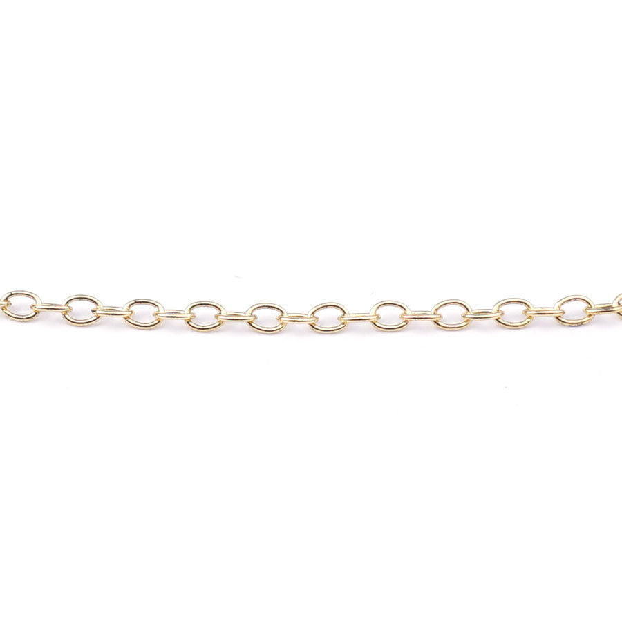 18 Inch Antique 24k Plated Gold Delicate Link Cable Chain Necklace by Nunn Designs - Goody Beads