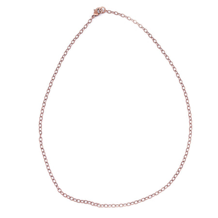 18 Inch Antique Copper Plated Fine Textured Cable Chain Necklace by Nunn Designs - Goody Beads