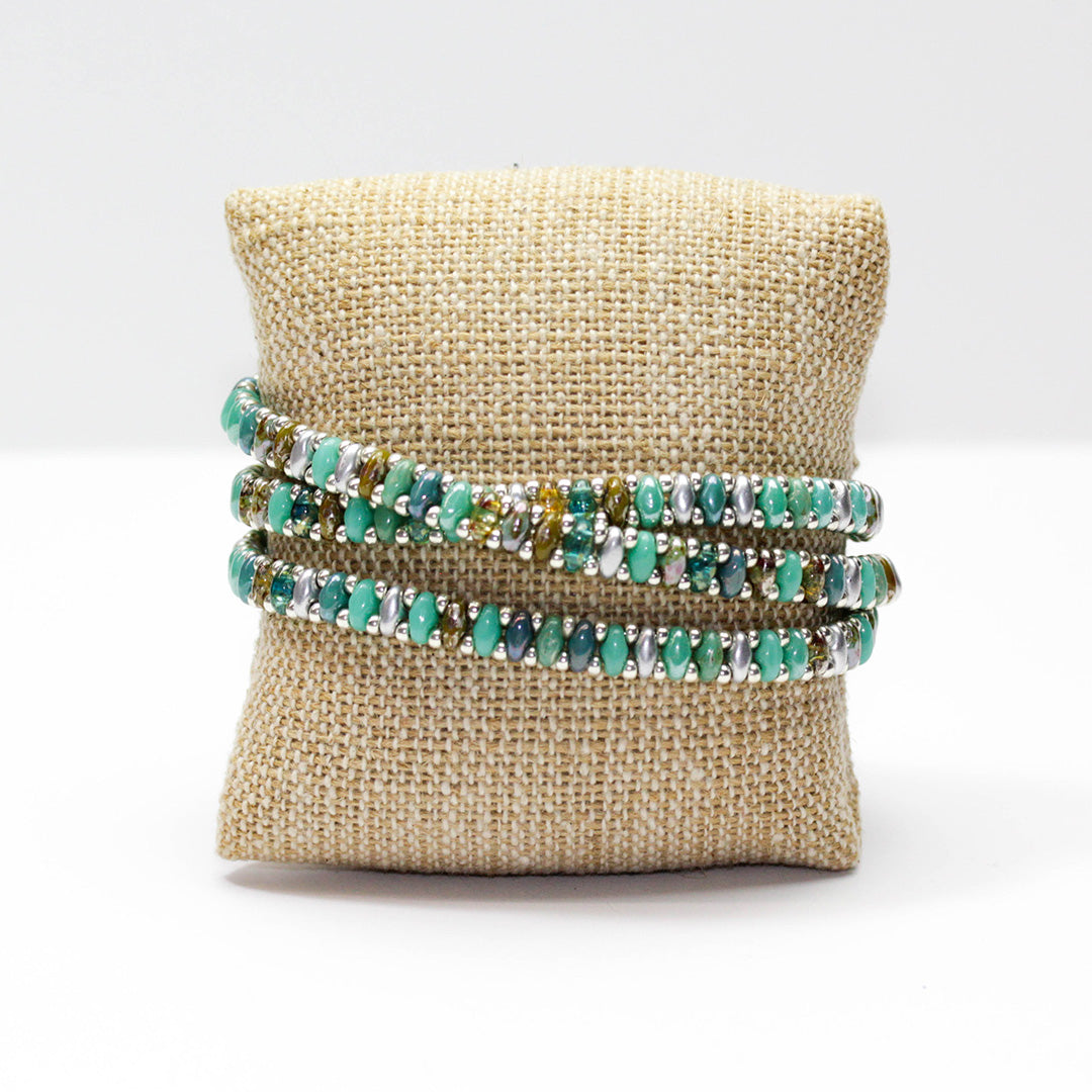 Kiki Wrap Bracelet Kit - African Turquoise Mix - Goody Beads